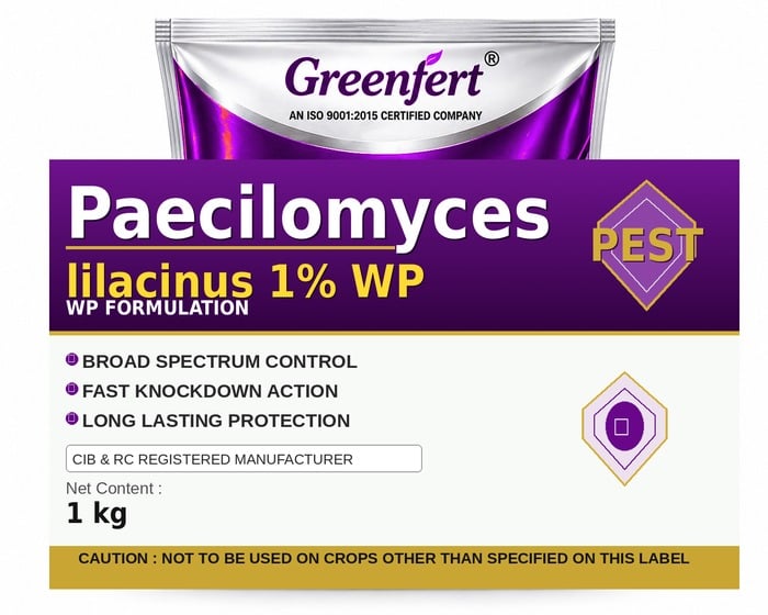 Paecilomyces lilacinus 1% WP — WP packaging bag