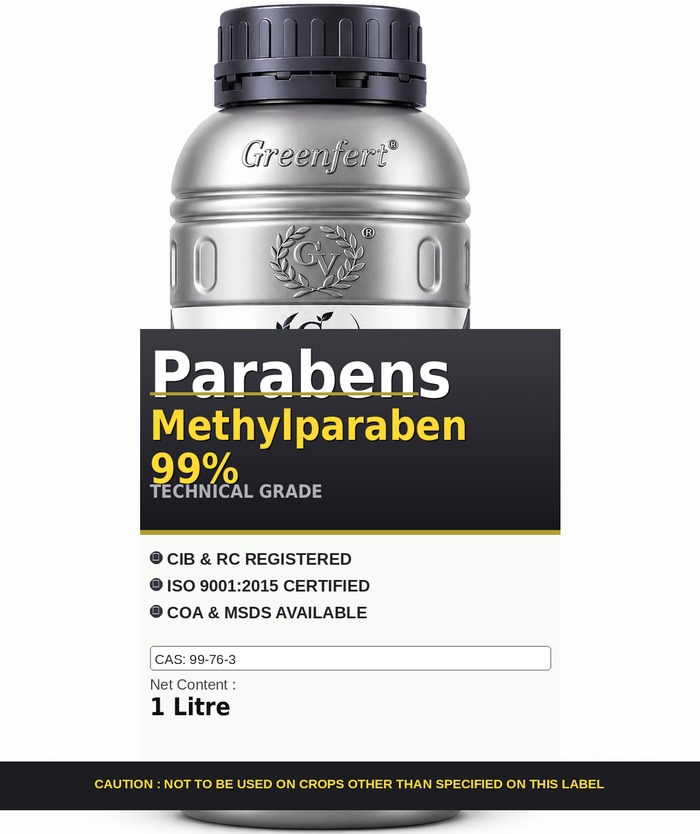 Parabens Methylparaben 99% — technical grade jar