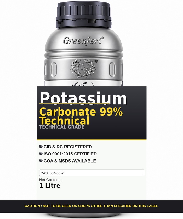 Potassium Carbonate 99% Technical — technical grade jar