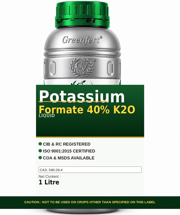 Greenfert Potassium 40% K2O — bottle packaging