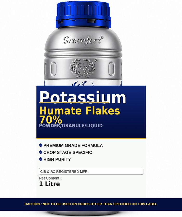 Greenfert Potassium Humate Flakes 70% — 70 packaging bag