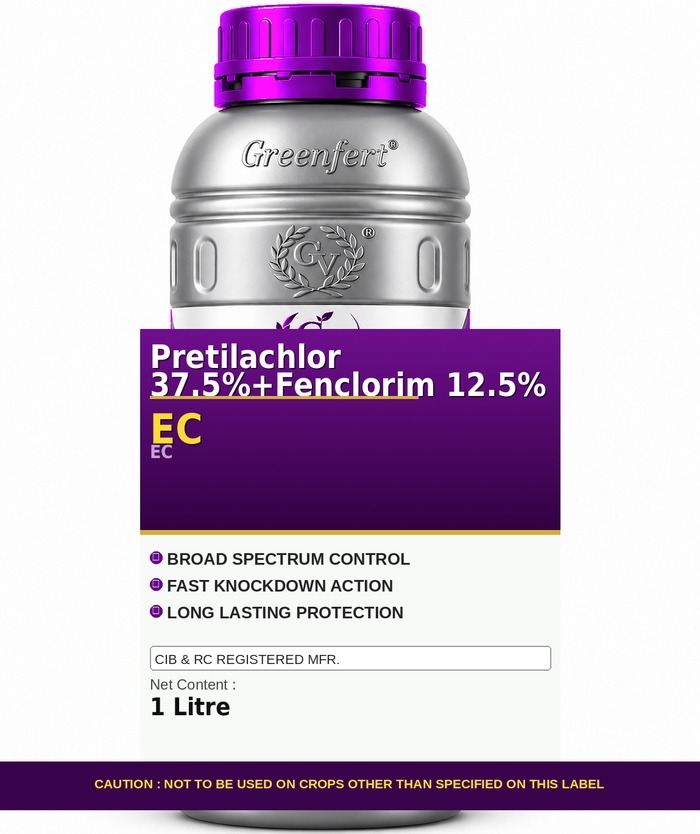 Pretilachlor 37.5%+Fenclorim 12.5% EC — bottle packaging