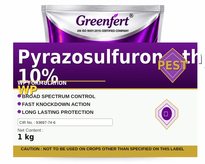 Pyrazosulfuron-ethyl 10% WP — WP packaging bag