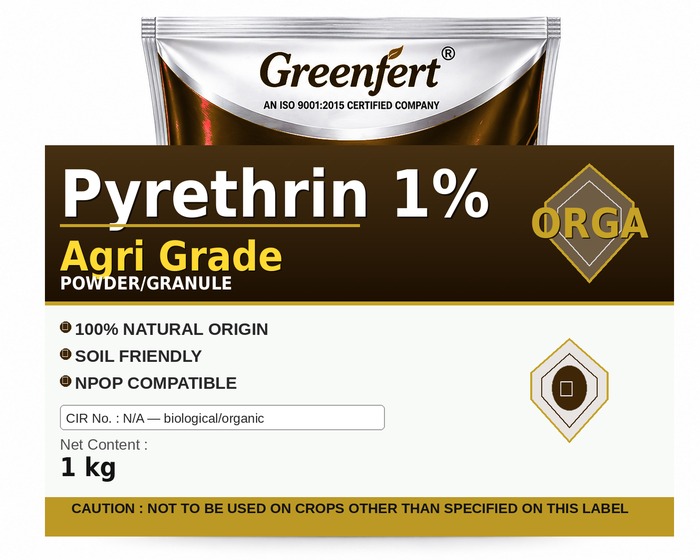 Greenfert Pyrethrin 1% Agri Grade — GRADE packaging bag