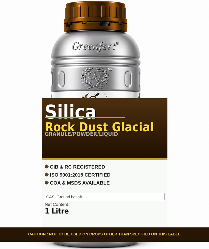 Greenfert Silica Rock Dust Glacial — GLACIAL packaging bag