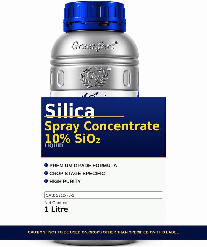Greenfert Silica Spray Concentrate 10% SiO₂ — bottle packaging