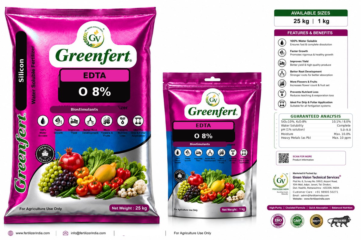 Greenfert Silicon 10% Liquid Potassium Silicate packaging