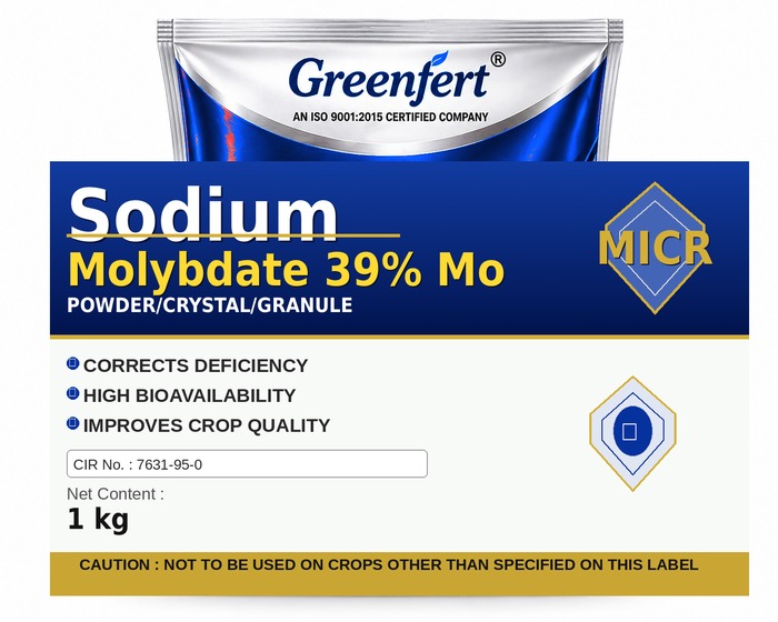 Greenfert Sodium Molybdate 39% Mo — MO packaging bag