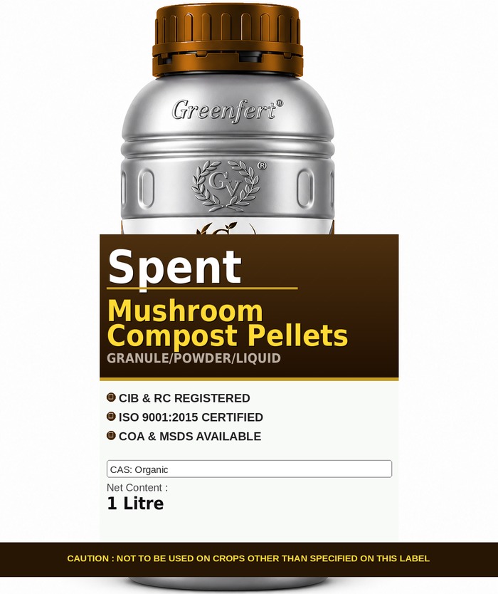 Greenfert Spent Mushroom Compost Pellets — PELLETS packaging bag