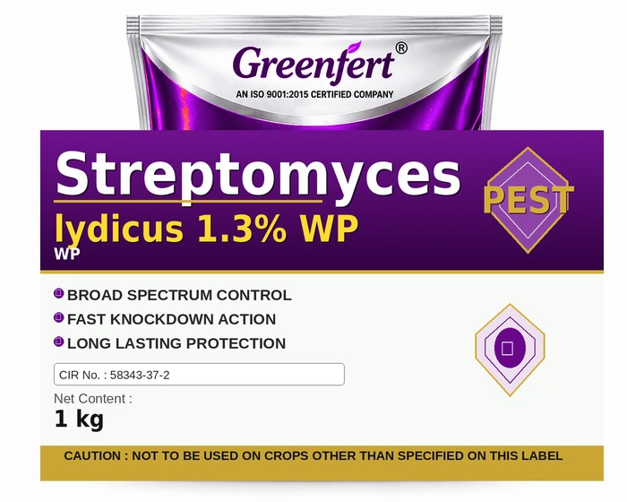 Streptomyces lydicus 1.3% WP — WP packaging bag