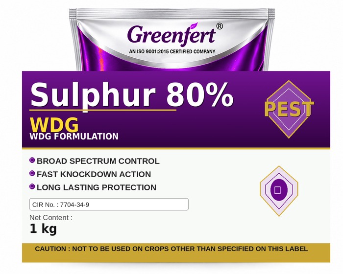 Sulphur 80% WDG — WDG packaging bag