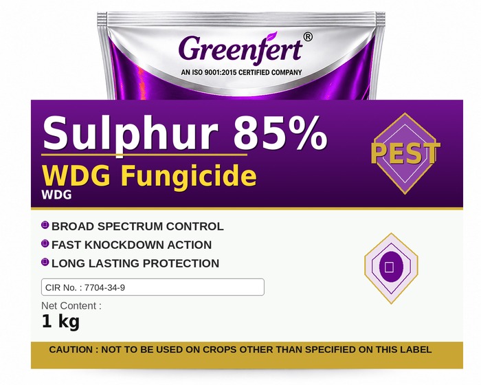 Sulphur 85% WDG Fungicide — FUNGICIDE packaging bag
