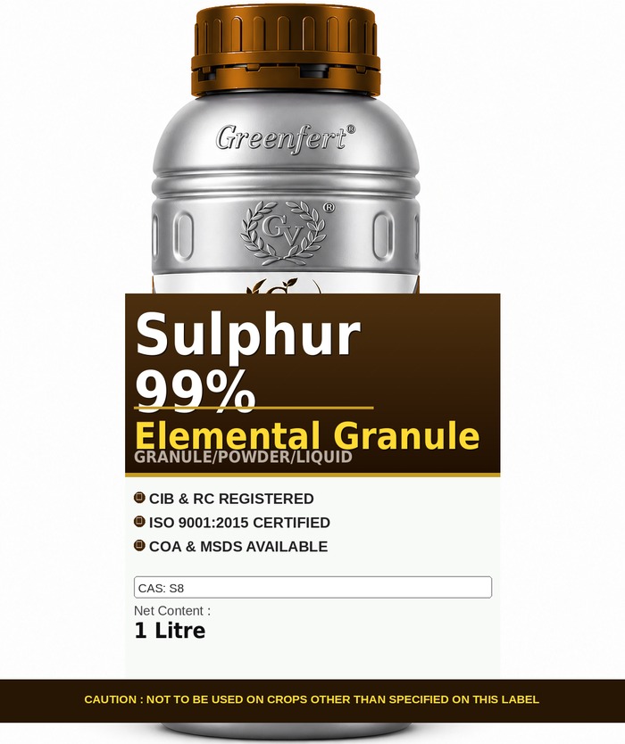 Greenfert Sulphur 99% Elemental Granule — GRANULE packaging bag