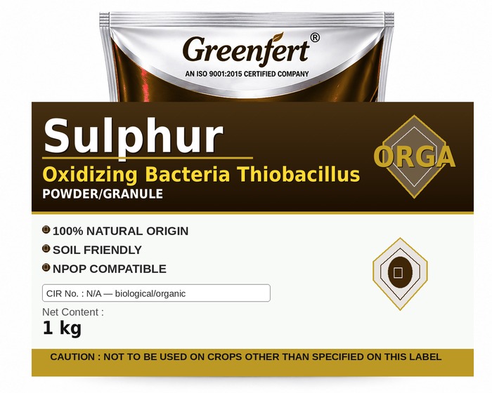 Greenfert Sulphur Oxidizing Bacteria Thiobacillus — THIOBACILLUS packaging bag