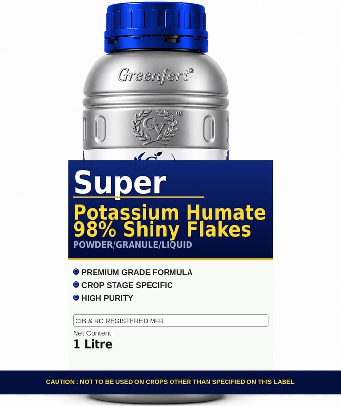 Greenfert Super Potassium Humate 98% Shiny Flakes — FLAKES packaging bag