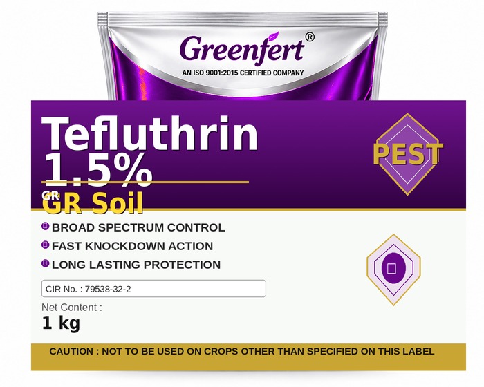 Tefluthrin 1.5% GR Soil — bottle packaging