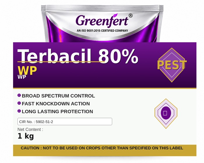 Terbacil 80% WP — WP packaging bag
