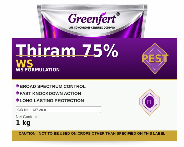 Thiram 75% WS — bottle packaging