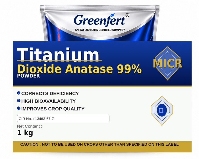 Greenfert Titanium Dioxide Anatase 99% — 99 packaging bag
