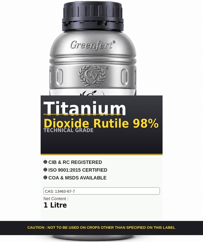 Titanium Dioxide Rutile 98% — technical grade jar