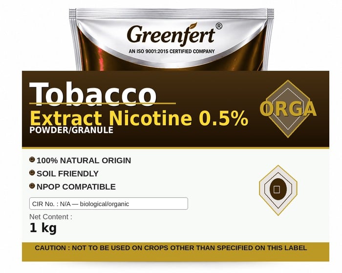 Greenfert Tobacco Extract Nicotine 0.5% — 5 packaging bag