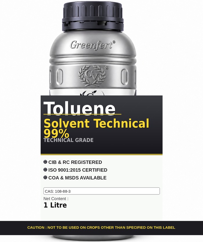 Toluene Solvent Technical 99% — technical grade jar