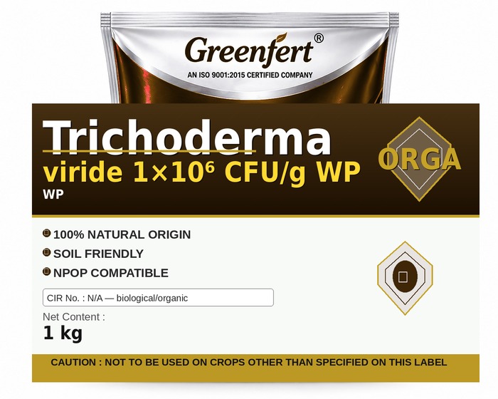 Greenfert Trichoderma viride 1×10⁶ CFU/g WP — WP packaging bag