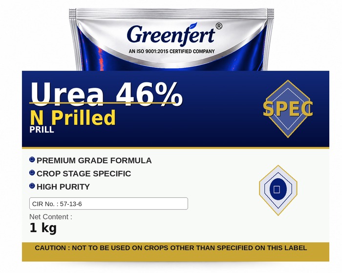Greenfert Urea 46% N Prilled — bottle packaging