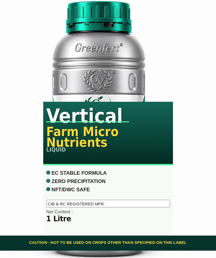 Greenfert Vertical Farm Micro Nutrients — bottle packaging