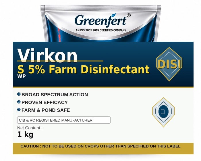 Virkon S 5% Farm Disinfectant — DISINFECTANT packaging bag