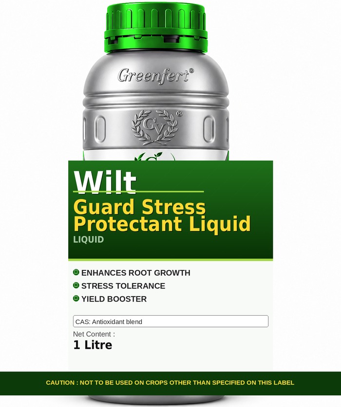 Greenfert Wilt Guard Stress Protectant Liquid — bottle packaging