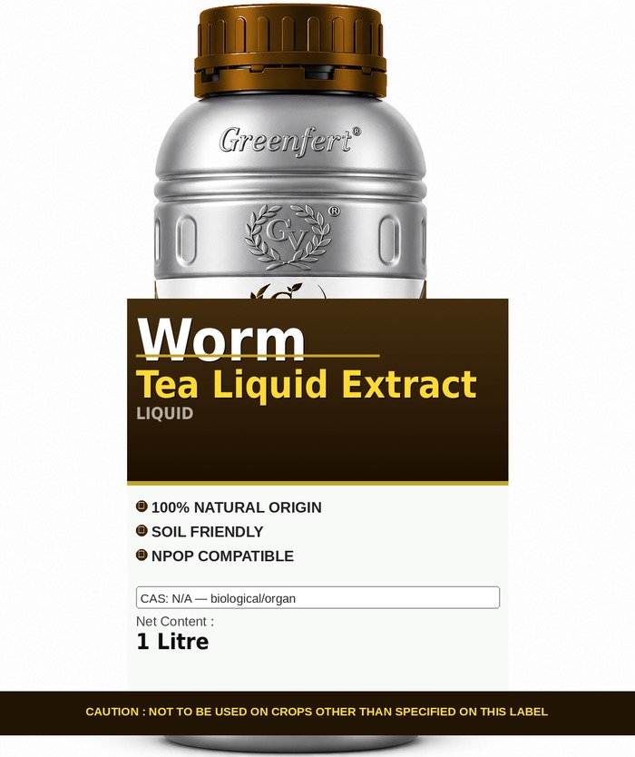 Greenfert Worm Tea Liquid Extract — bottle packaging
