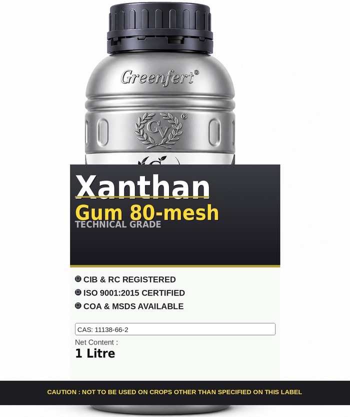 Xanthan Gum 80-mesh — technical grade jar