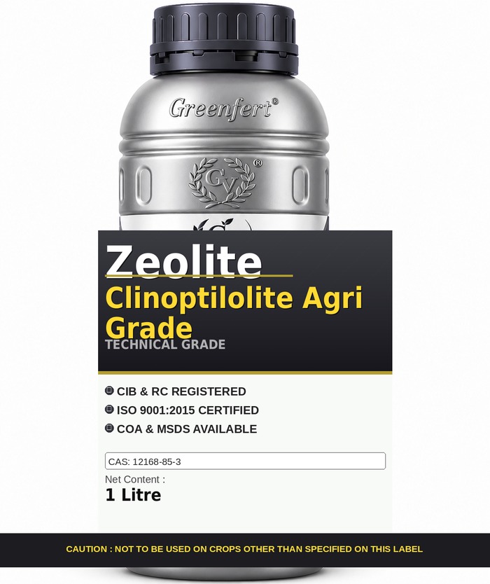 Zeolite Clinoptilolite Agri Grade — technical grade jar