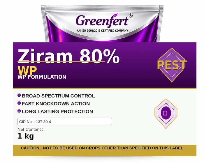 Ziram 80% WP — WP packaging bag